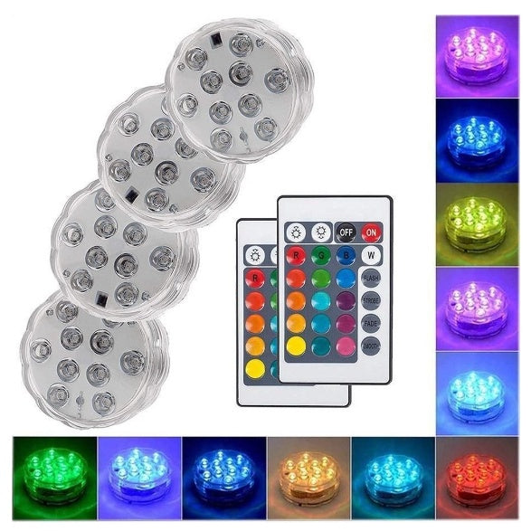 Luz Aquática RGB com Controle Remoto