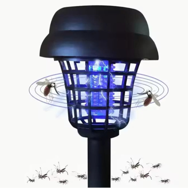 Lâmpada Led Eliminadora de Mosquitos com Painel Solar