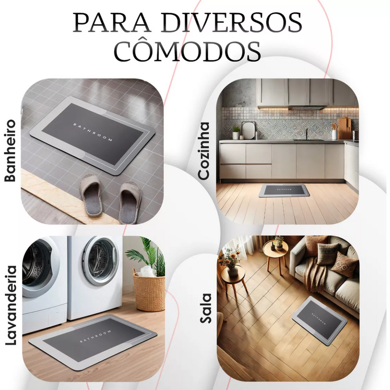 Tapete Antiderrapante para banheiro