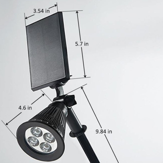 Kit com 2 Luz de Foco Externa com Painel Solar