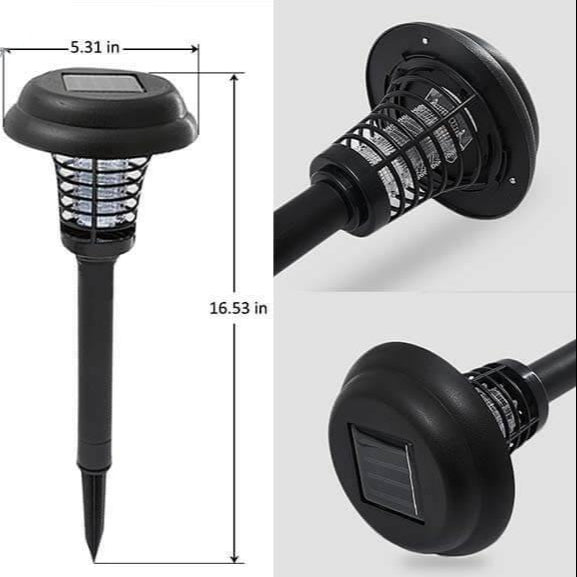 Lâmpada Led Eliminadora de Mosquitos com Painel Solar
