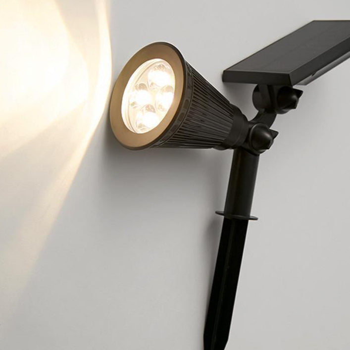 Kit com 2 Luz de Foco Externa com Painel Solar