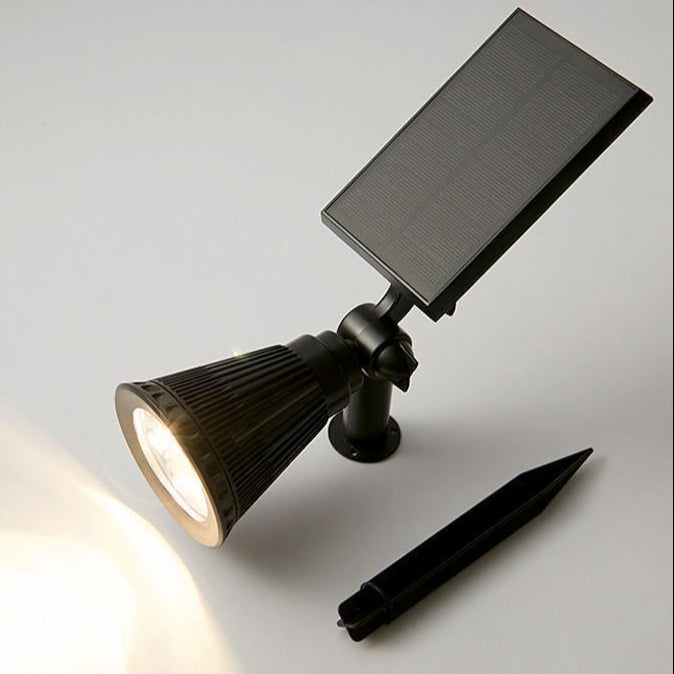 Kit com 2 Luz de Foco Externa com Painel Solar